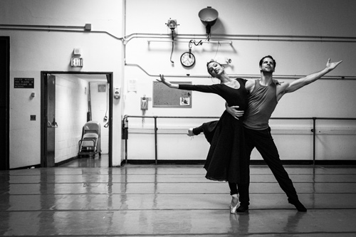 Dorothee Gilbert & Marcelo Gomez rehearsing Romeo & Juliet