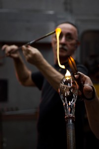 Baccarat, atelier à chaud, cristallerie