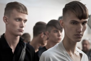 Backstage Lanvin, Men 2013, James Bort